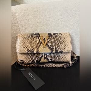 Versace Snake skin Women's Bag with chain
